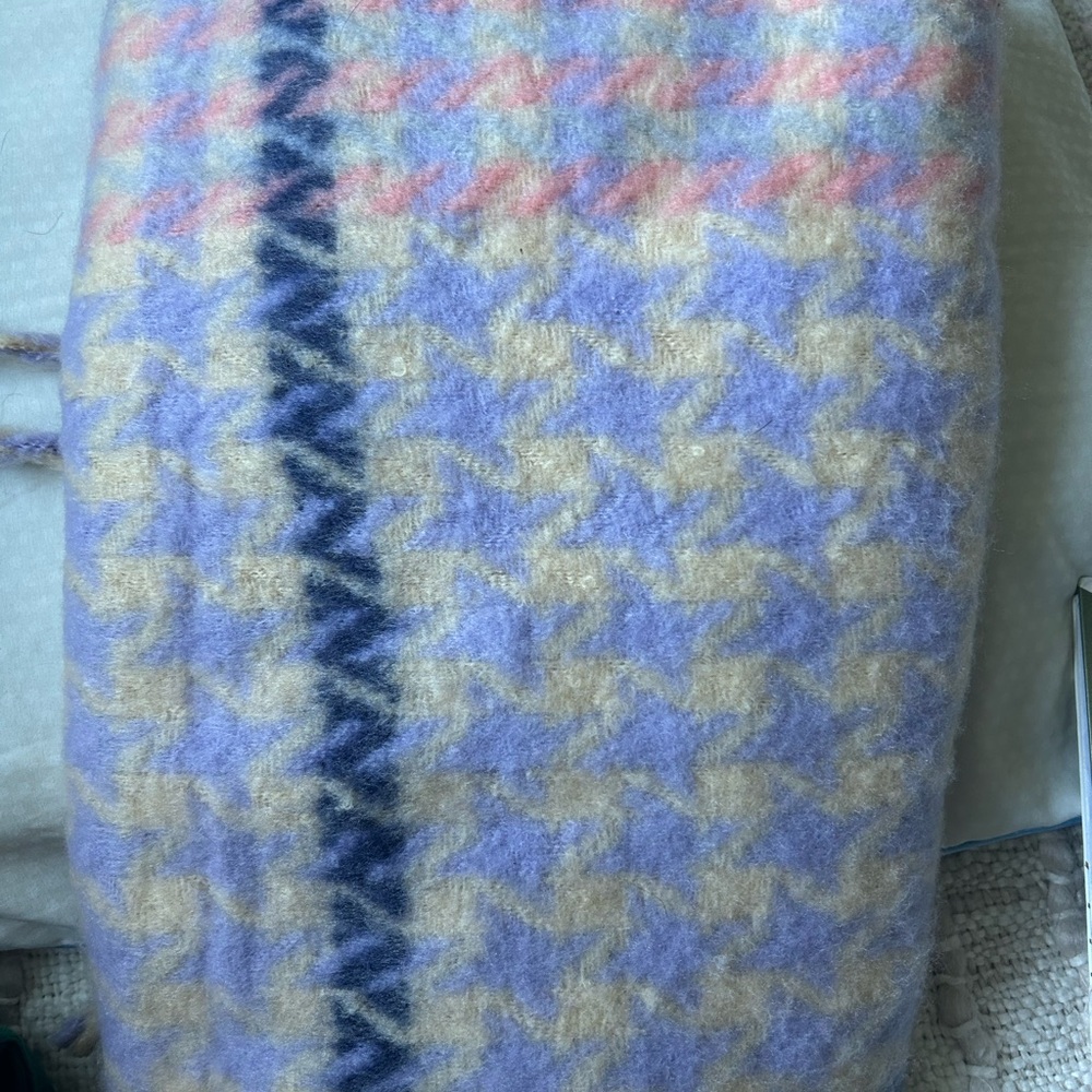 Princess Polly Large Scarf Pink and Purple Gingham - Picture 3 of 4